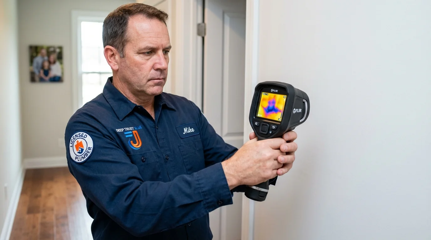 Thermal imaging leak detection by Johns Plumbing LLC in Holdenville